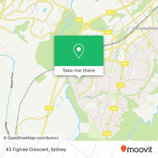 43 Figtree Crescent map