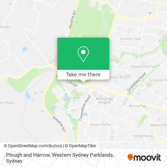 Plough and Harrow, Western Sydney Parklands map