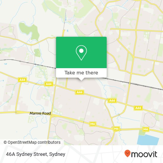 46A Sydney Street map