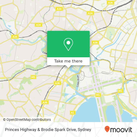 Princes Highway & Brodie Spark Drive map