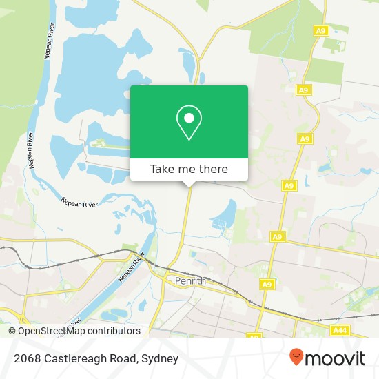 Mapa 2068 Castlereagh Road