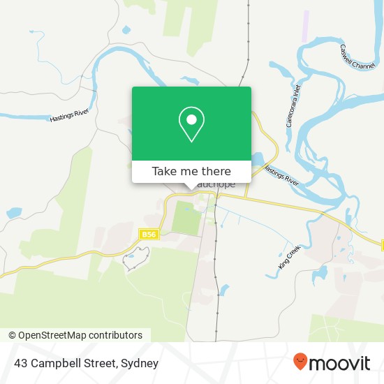 43 Campbell Street map