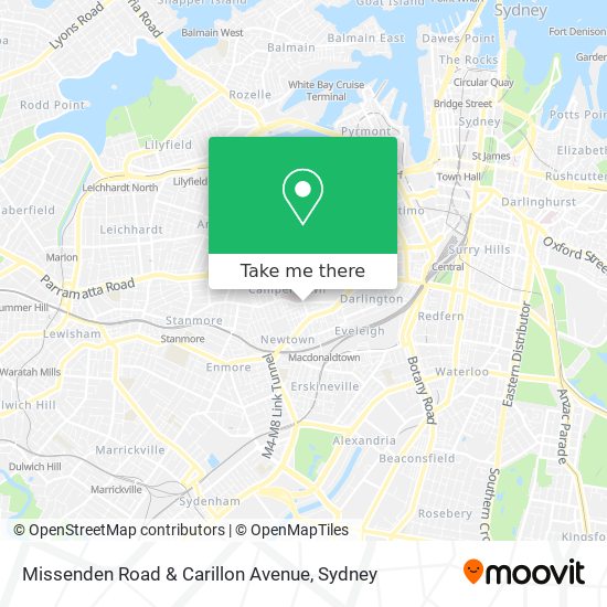 Mapa Missenden Road & Carillon Avenue