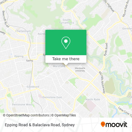 Epping Road & Balaclava Road map