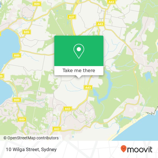 Mapa 10 Wilga Street