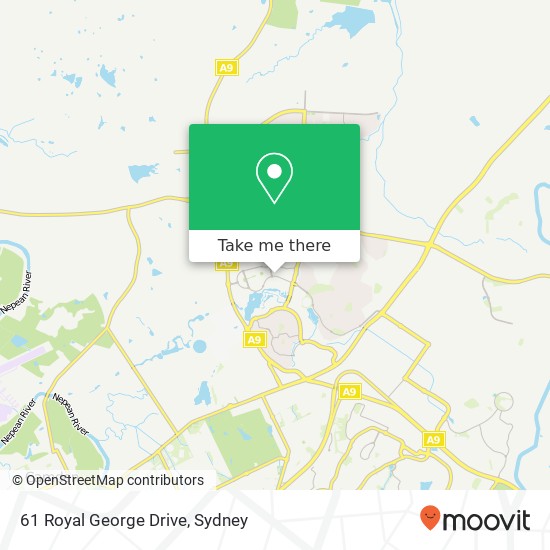 Mapa 61 Royal George Drive