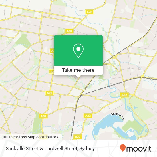 Sackville Street & Cardwell Street map