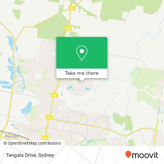 Mapa Tengala Drive