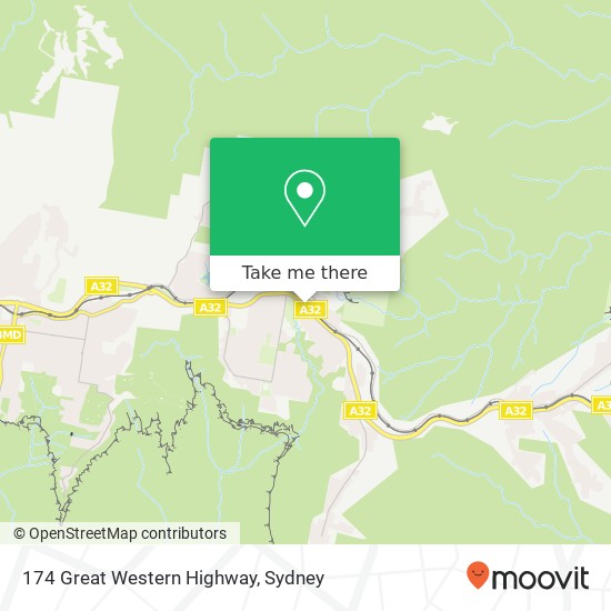174 Great Western Highway map