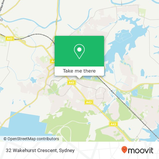 32 Wakehurst Crescent map