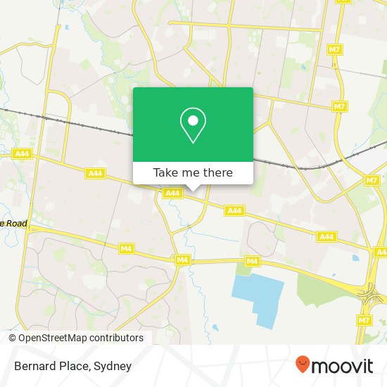 Mapa Bernard Place