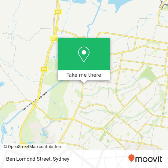 Ben Lomond Street map