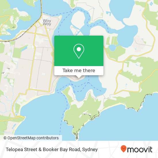Telopea Street & Booker Bay Road map