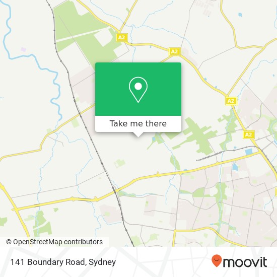 Mapa 141 Boundary Road