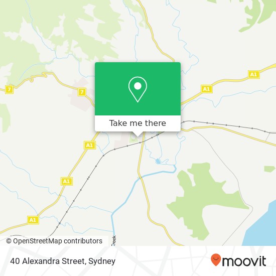 40 Alexandra Street map