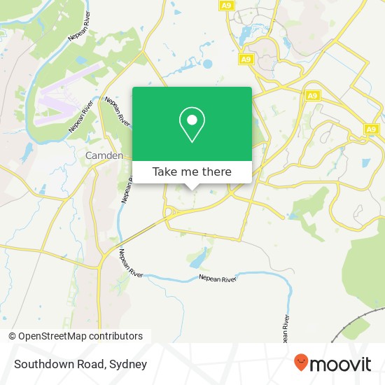 Mapa Southdown Road