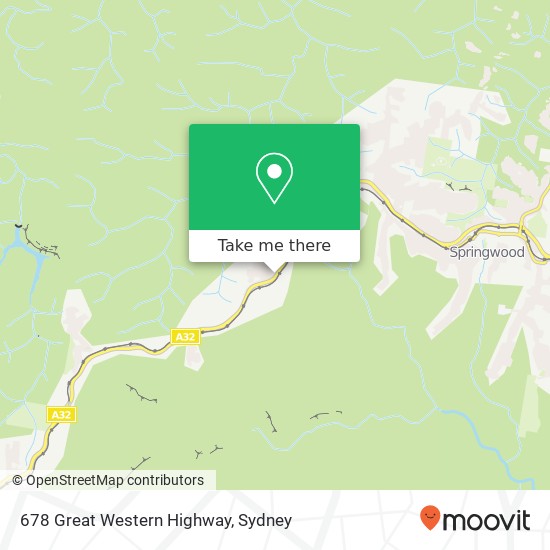 Mapa 678 Great Western Highway