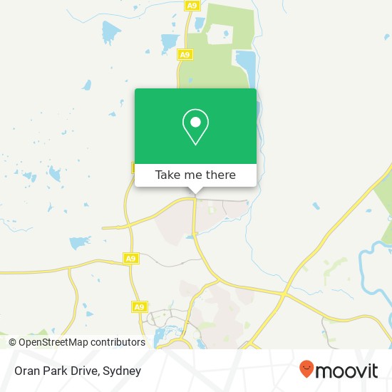 Mapa Oran Park Drive