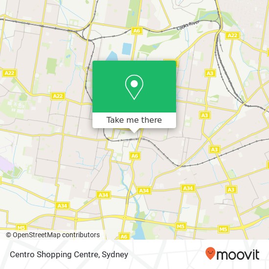 Centro Shopping Centre map