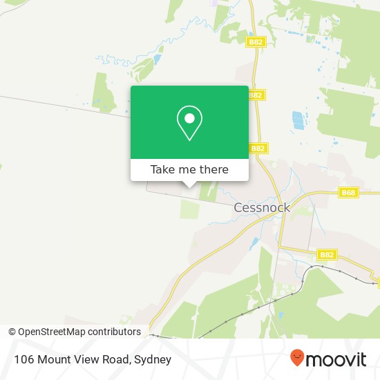 Mapa 106 Mount View Road