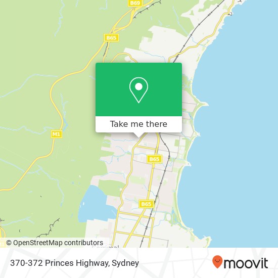 370-372 Princes Highway map