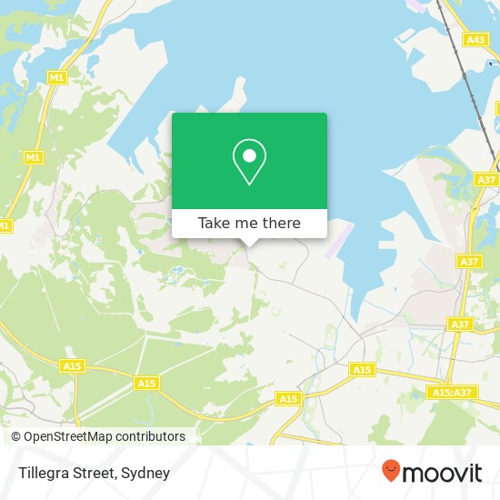 Tillegra Street map