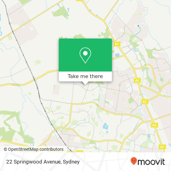 22 Springwood Avenue map