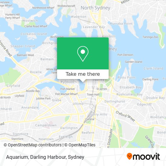 Mapa Aquarium, Darling Harbour