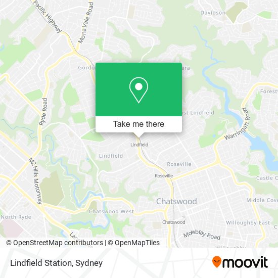 Lindfield Station map