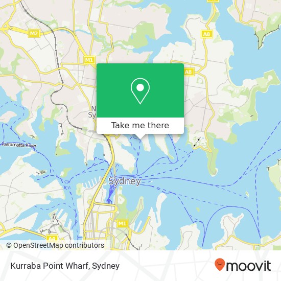 Kurraba Point Wharf map