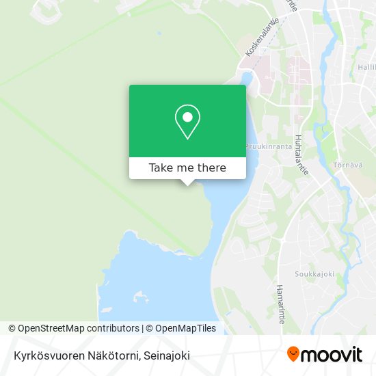 Kyrkösvuoren Näkötorni map
