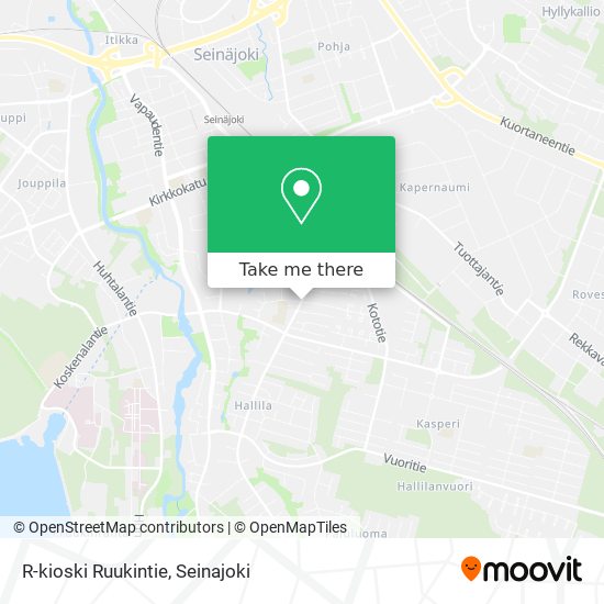 R-kioski Ruukintie map
