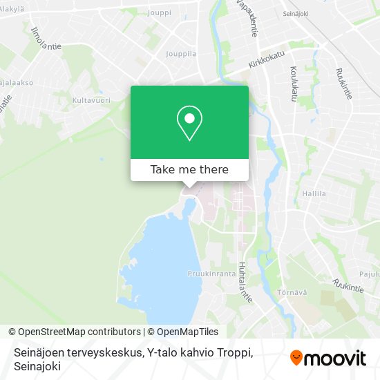 Seinäjoen terveyskeskus, Y-talo kahvio Troppi map
