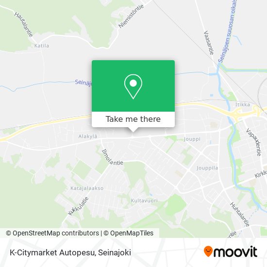 K-Citymarket Autopesu map