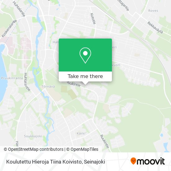 Koulutettu Hieroja Tiina Koivisto map