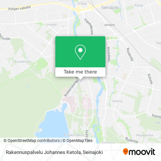 Rakennuspalvelu Johannes Ketola map