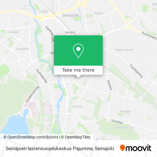Seinäjoen lastensuojelukeskus Pajurinne map