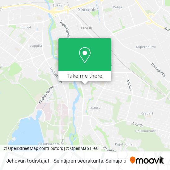 Jehovan todistajat - Seinäjoen seurakunta map