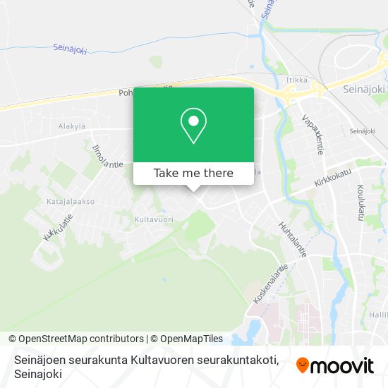 Seinäjoen seurakunta Kultavuoren seurakuntakoti map