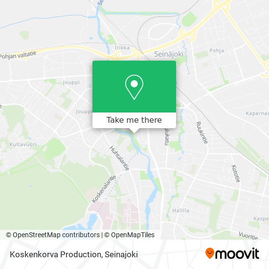 Koskenkorva Production map