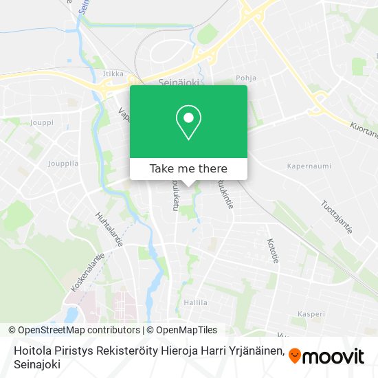 Hoitola Piristys Rekisteröity Hieroja Harri Yrjänäinen map