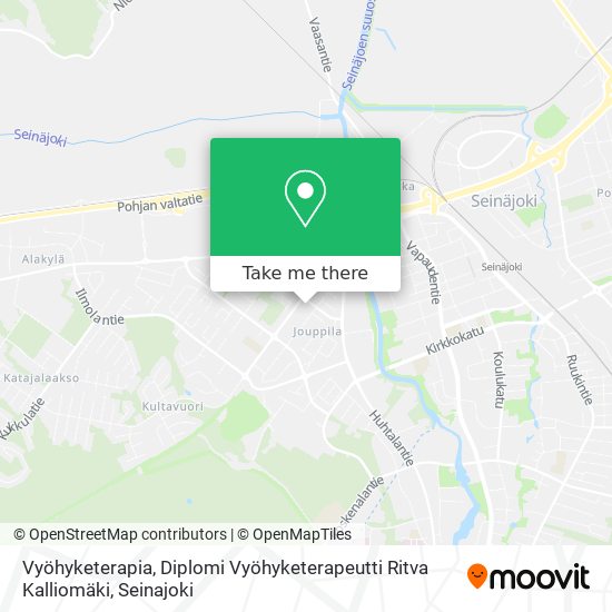 Vyöhyketerapia, Diplomi Vyöhyketerapeutti Ritva Kalliomäki map