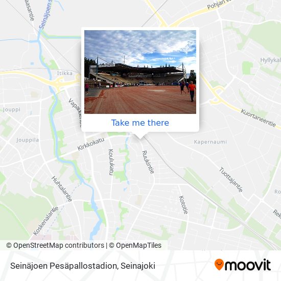 Seinäjoen Pesäpallostadion map