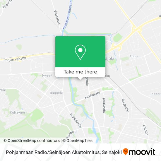 How to get to Pohjanmaan Radio / Seinäjoen Aluetoimitus in Seinäjoki by Bus?