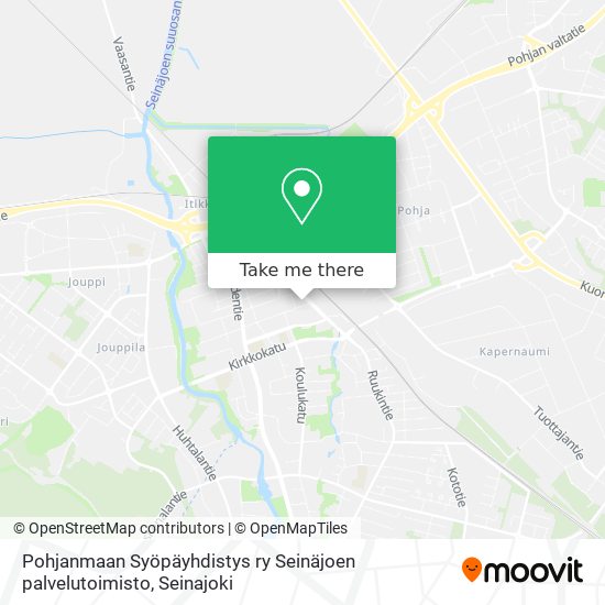 Pohjanmaan Syöpäyhdistys ry Seinäjoen palvelutoimisto map