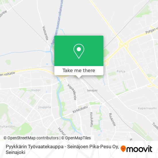 Pyykkärin Työvaatekauppa - Seinäjoen Pika-Pesu Oy map