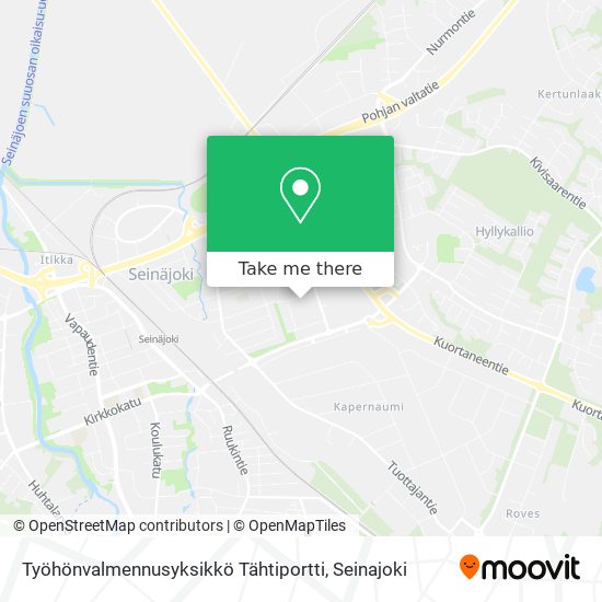 Työhönvalmennusyksikkö Tähtiportti map