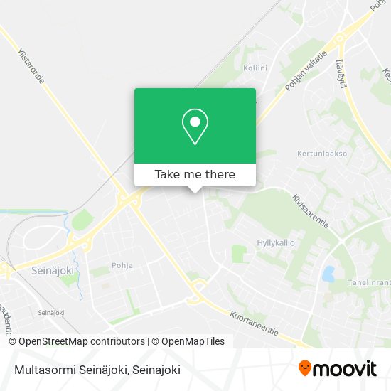 Multasormi Seinäjoki map