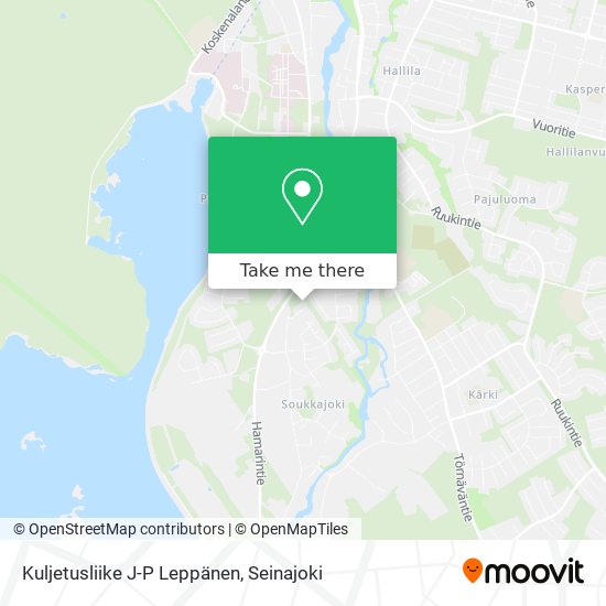 Kuljetusliike J-P Leppänen map