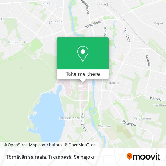 Törnävän sairaala, Tikanpesä map